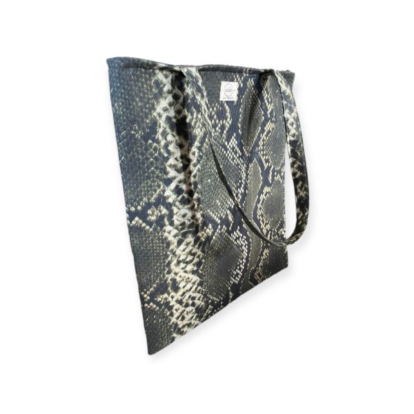 2 - TOTE BAG SNAKE PRINT KHAKI (3)