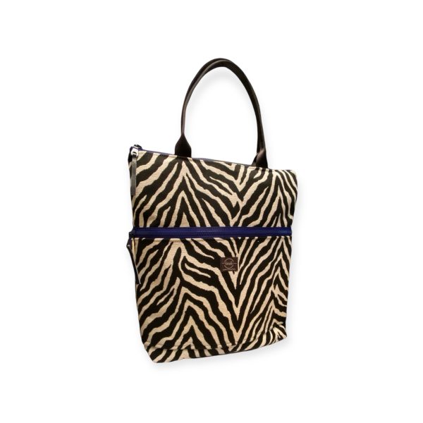 4 - TOTE BAG ΜΕ ΠΑΤΟ ZEBRA SLIM