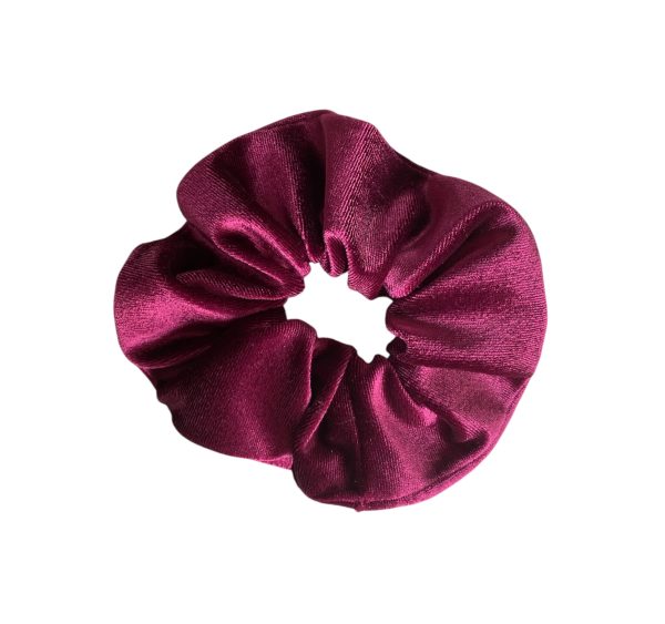 velvet-bordeaux scrunchie