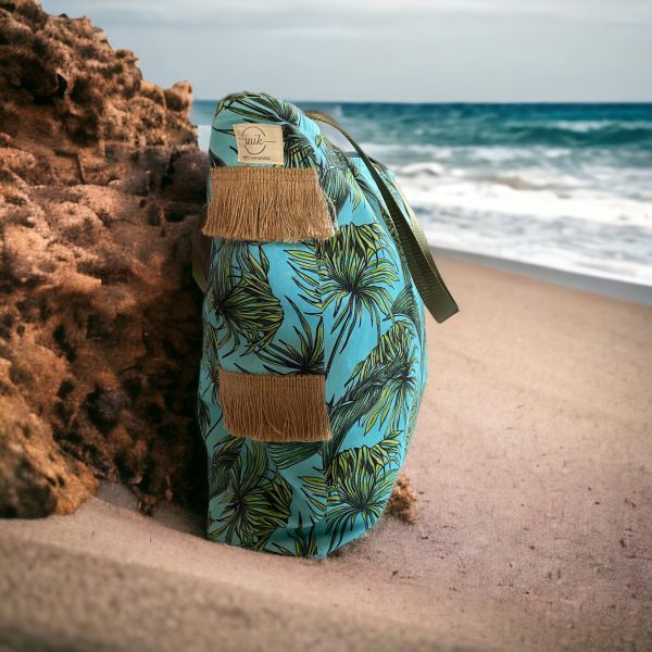 Palm Trees Beach Bag Ώμου στη θάλασσα