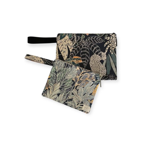 Χειροποίητο νεσεσέρ Wild Blossom με botanical print και εσωτερική επένδυση.