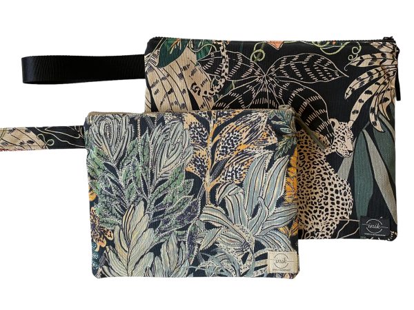 Χειροποίητο νεσεσέρ Wild Blossom με botanical print και εσωτερική επένδυση.