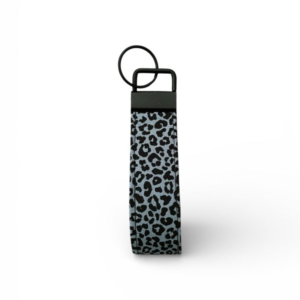 Blue Leopard key fob